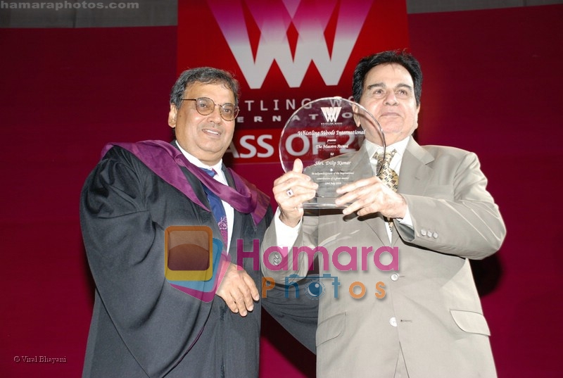 Subhash Ghai, Dilip Kumar at Whistling Woods convocation ceremony in